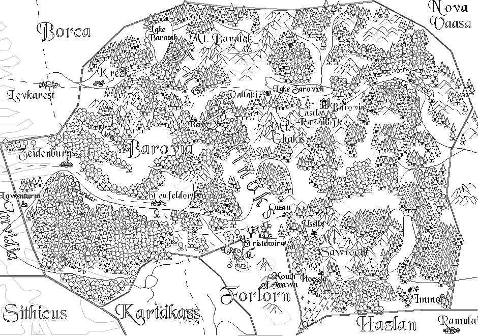Barovia map