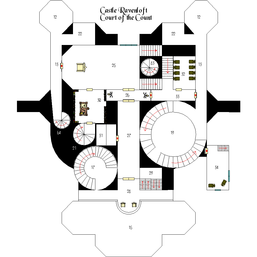 Castle Ravenloft - Court of the Count