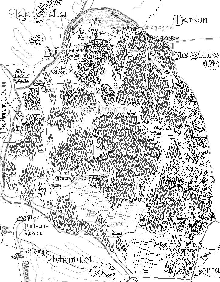 Falkovnia map