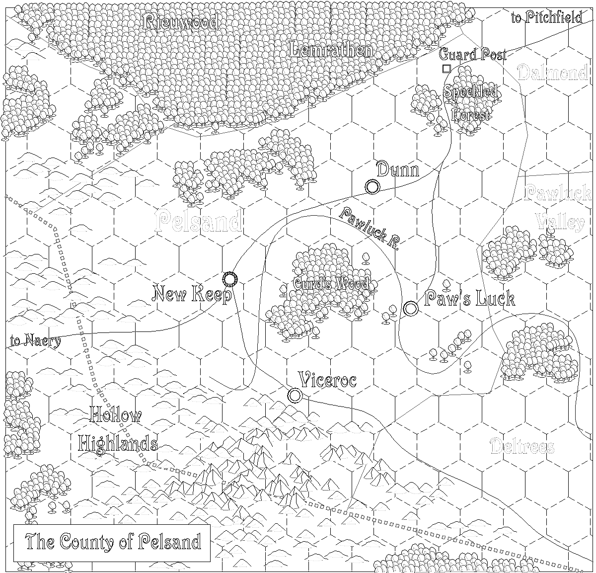 Pelsand map