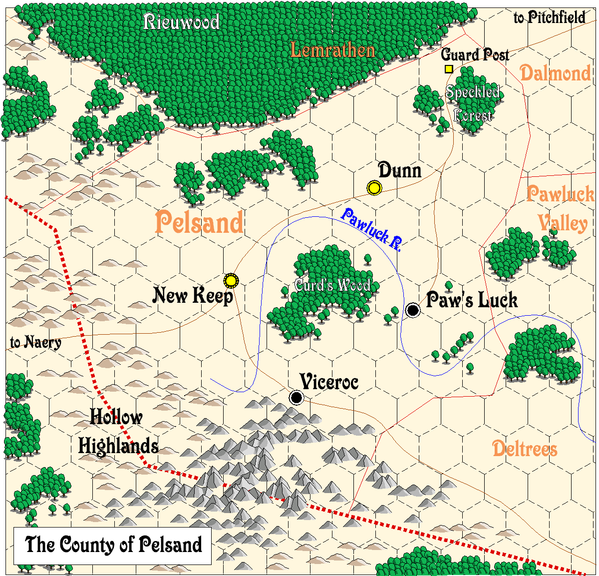 Pelsand map