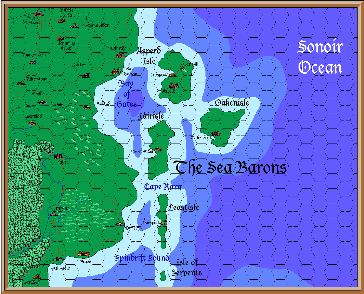 Sea Barons map