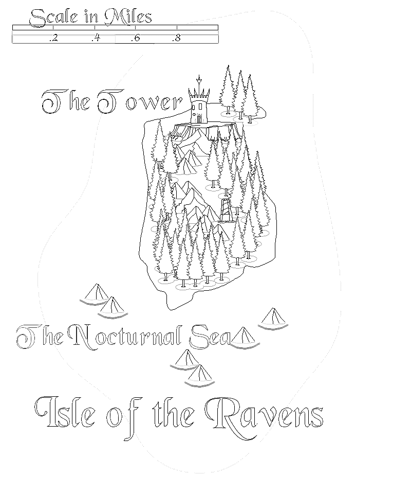 The Isle of Ravens map