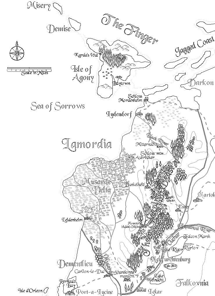 Lamordia map