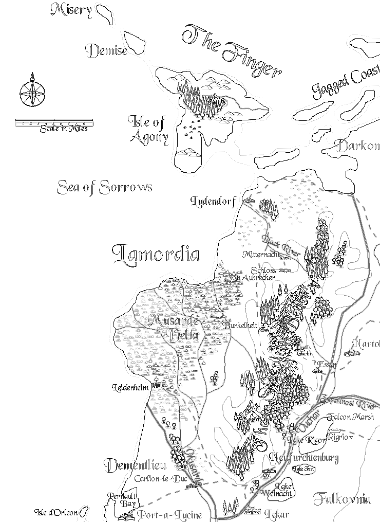 Lamordia map
