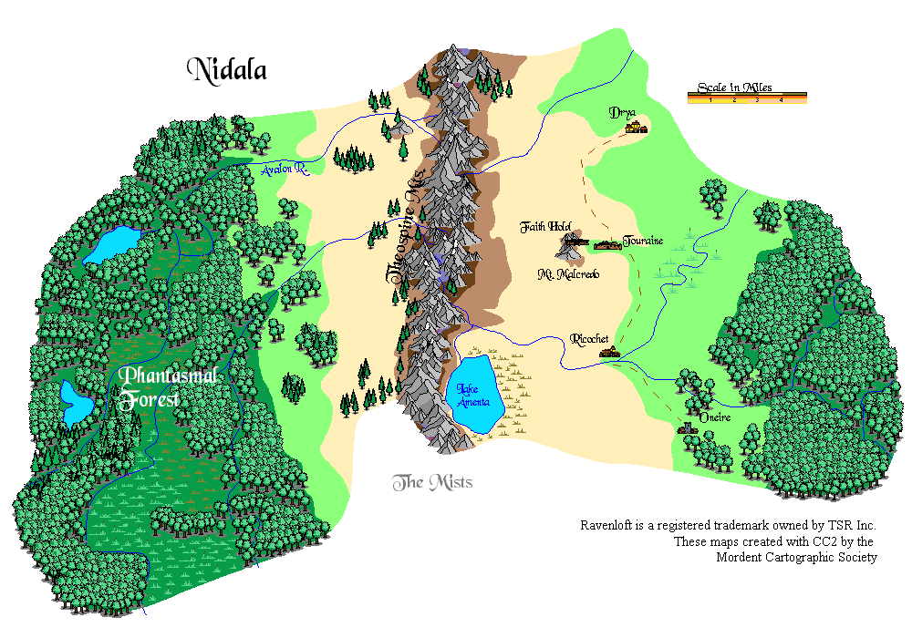 Nidala Cluster map