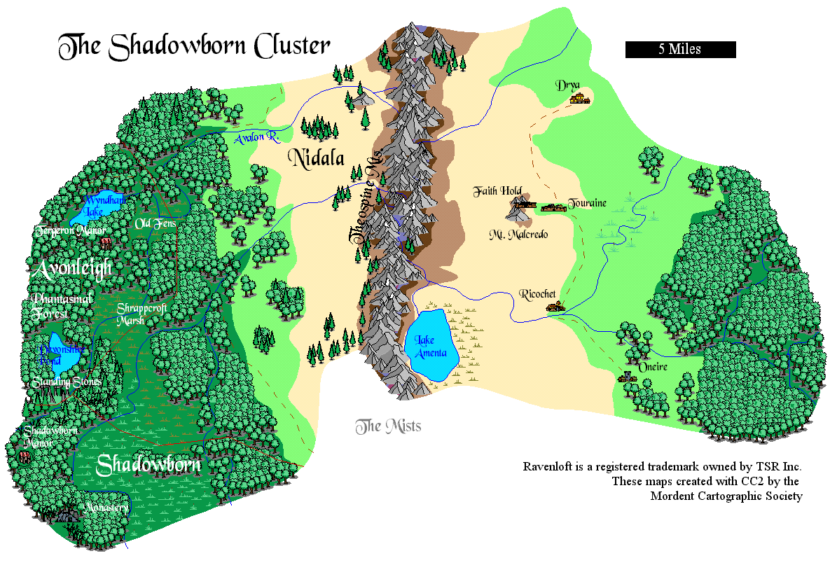 Shadowborn Cluster map