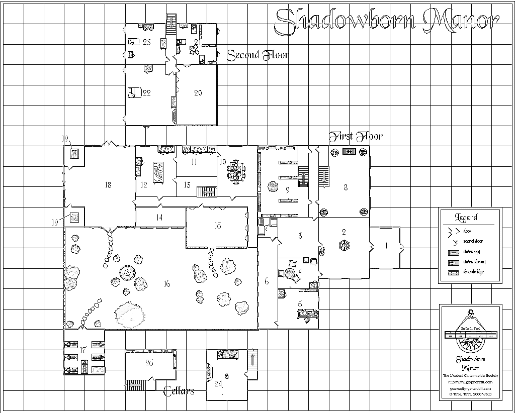 Shadowborn Manor map