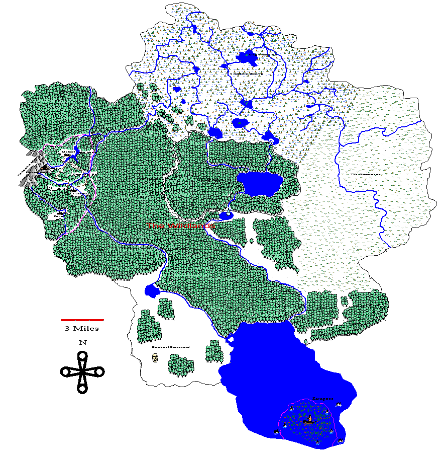 Steaming Lands map